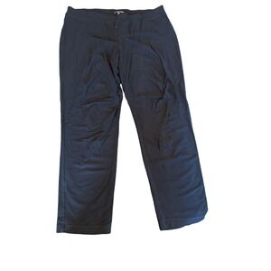 Eileen Fisher Black Stretch Pants L Viscose Blend